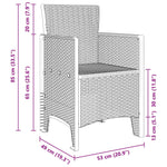 Comfortable Garden Dining Set 3 pcs Daily Living Essential Garden Leisure