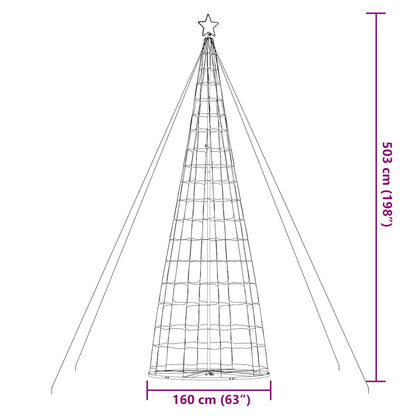 Cozy LED Christmas Tree Cool White Iron - Comfortable Design