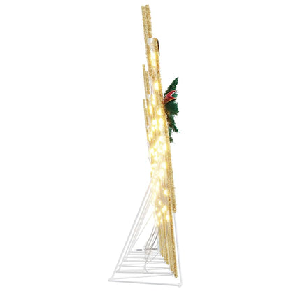 Versatile LED Reindeers 7 pcs Gold Fabric - Sturdy Frame - Stylish