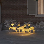 Elegant LED Reindeers 4 pcs Gold Fabric - Home Dacor Essential