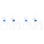 Premium LED Reindeers 4 pcs White Fabric - Durable Construction