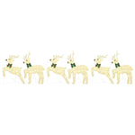 Stylish LED Reindeers 6 pcs Gold Fabric - Designer Finish - Stylish