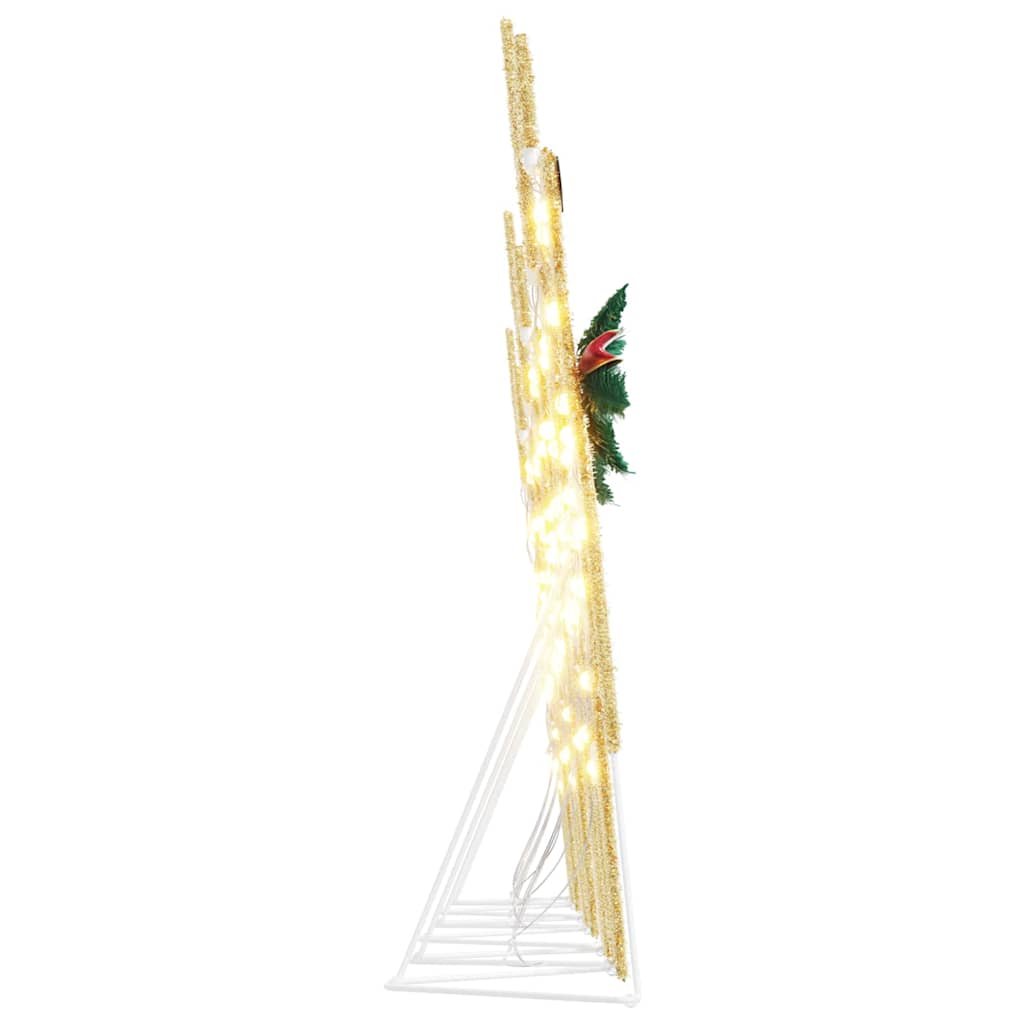Stylish LED Reindeers 6 pcs Gold Fabric - Designer Finish - Stylish