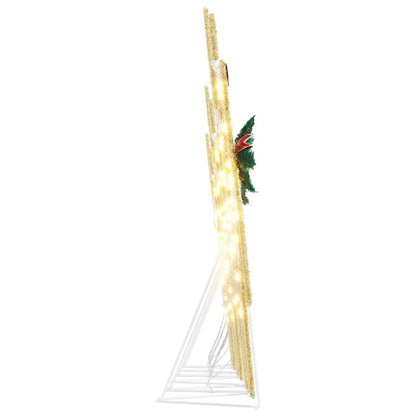 Stylish LED Reindeers 6 pcs Gold Fabric - Designer Finish - Stylish