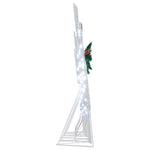 Minimalist LED Reindeers 6 pcs White Fabric - Designer Finish