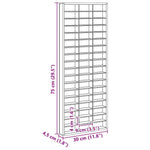 Contemporary Display Case Brown  Engineered wood - Durable
