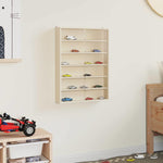 Classic Wooden Collector's Display Case Brown  Plywood - Soft