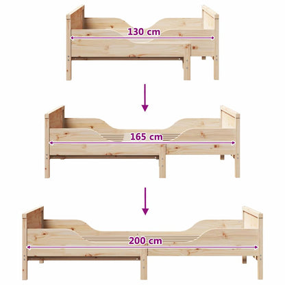 Stylish Extendable Bed Frame for Kids Other Brown - Durable