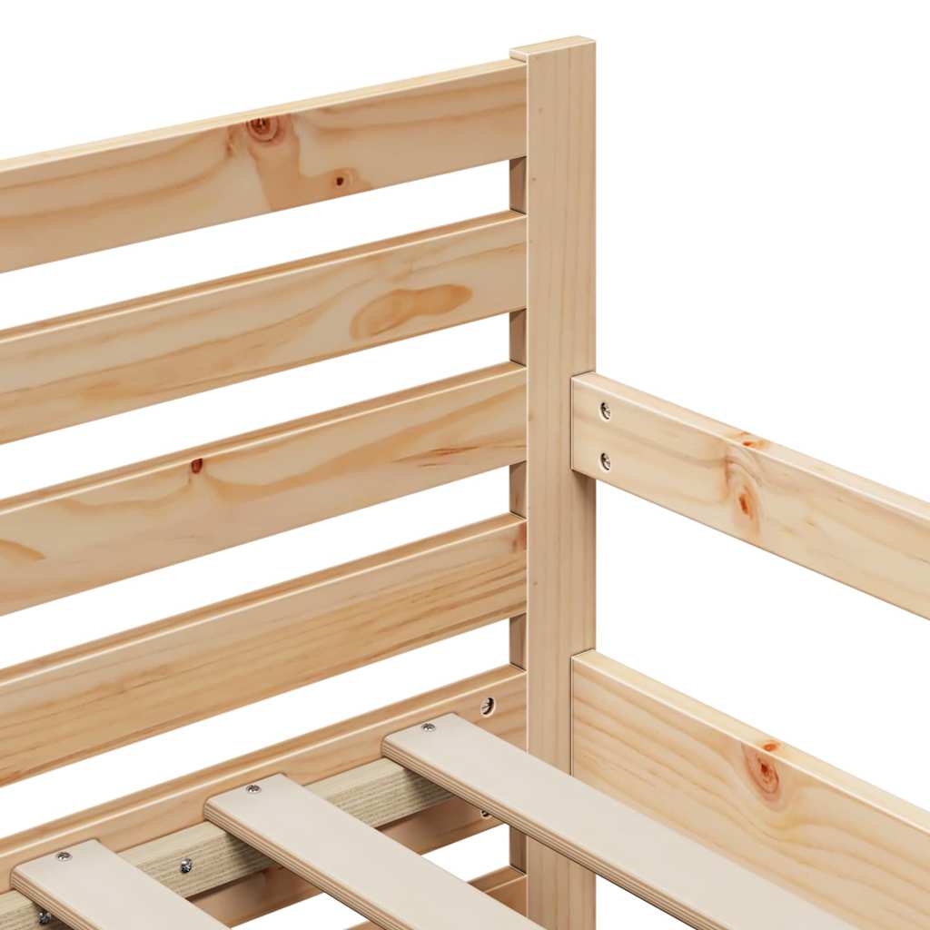 Stylish Extendable Bed Frame for Kids Other Brown - Space-Saving