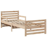 Stylish Extendable Bed Frame for Kids Other Brown - Space-Saving