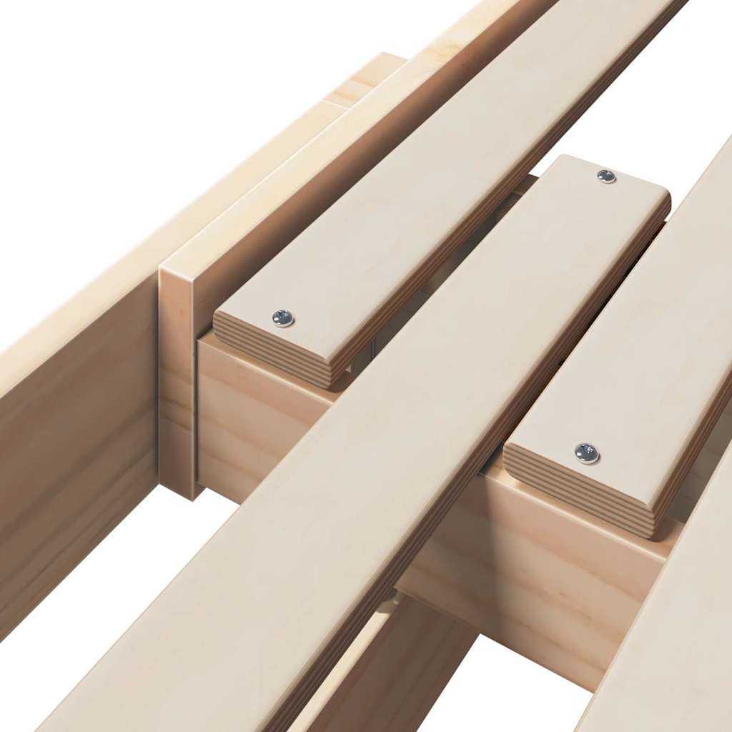 Classic Extendable Bed Frame for Kids Other Brown - Sturdy Frame