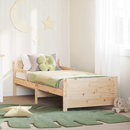 Classic Extendable Bed Frame for Kids Other Brown - Sturdy Frame