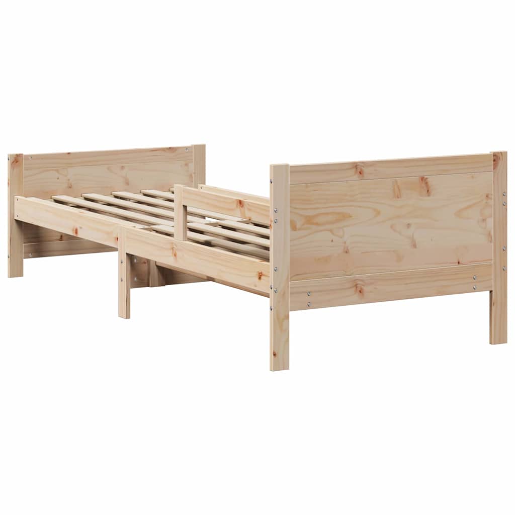 Classic Extendable Bed Frame for Kids Other Brown - Sturdy Frame