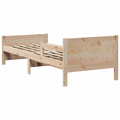 Classic Extendable Bed Frame for Kids Other Brown - Sturdy Frame