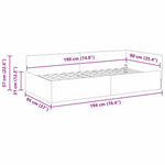 Contemporary Corner Bed Frame with Headboard Dark grey - Premium