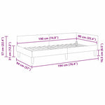 Modern Corner Bed Frame with Headboard Dark grey Fabric - Soft