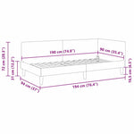 Versatile Corner Bed Frame Other with Headboard Dark grey