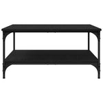 Stylish Coffee Table Black oak Engineered Wood - Sturdy Frame