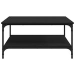 Stylish Coffee Table Black oak Engineered Wood - Sturdy Frame