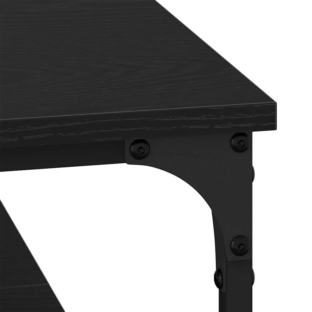 Premium Coffee Table Black oak Engineered Wood - Soft Upholstery
