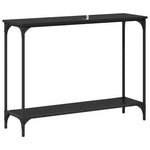 Classic Console Table Black oak  Engineered wood - Soft Upholstery