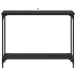 Classic Console Table Black oak  Engineered wood - Soft Upholstery