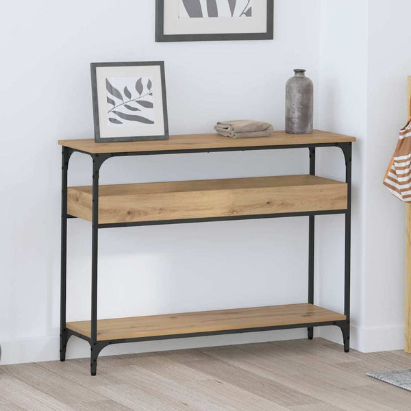  Classic Console Table Artisan oak Engineered wood - Sturdy Frame