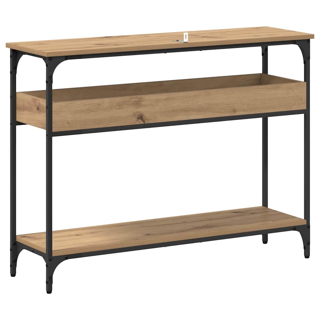 Classic Console Table Artisan oak Engineered wood - Sturdy Frame