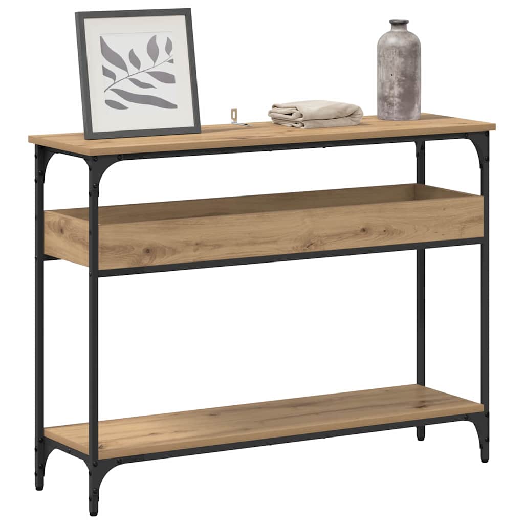 Classic Console Table Artisan oak Engineered wood - Sturdy Frame