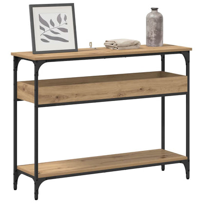 Classic Console Table Artisan oak Engineered wood - Sturdy Frame