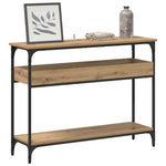 Classic Console Table Artisan oak Engineered wood - Sturdy Frame