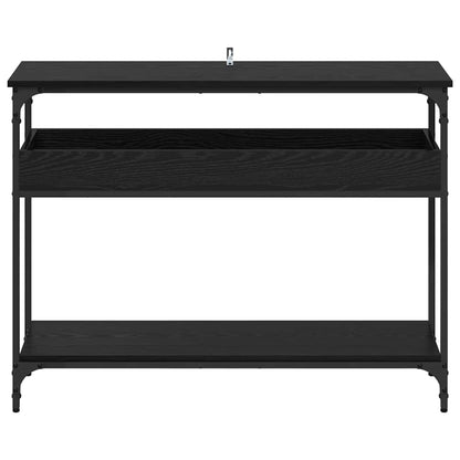 Contemporary Console Table Black oak Engineered wood - High Quality