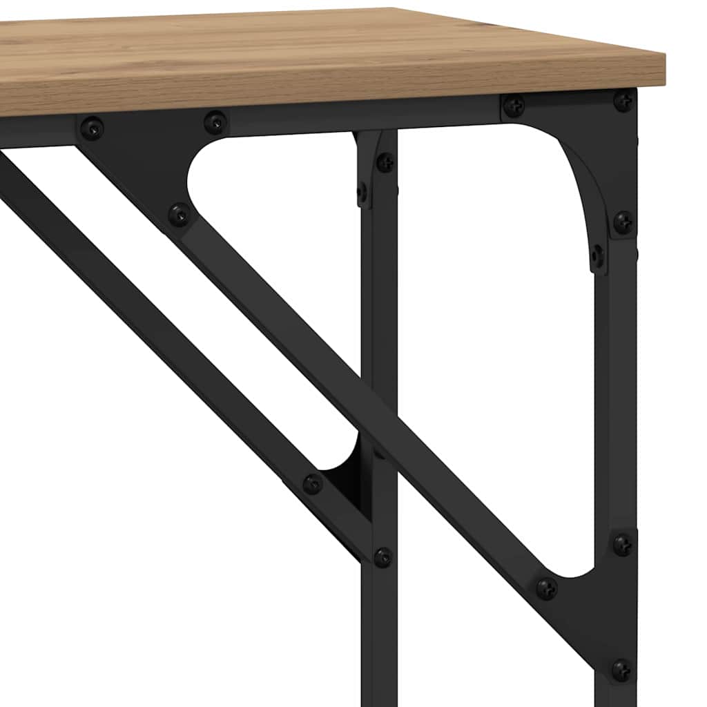 Minimalist Console Table Artisan oak Engineered wood - Space-Saving