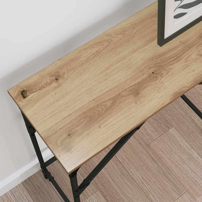 Minimalist Console Table Artisan oak Engineered wood - Space-Saving