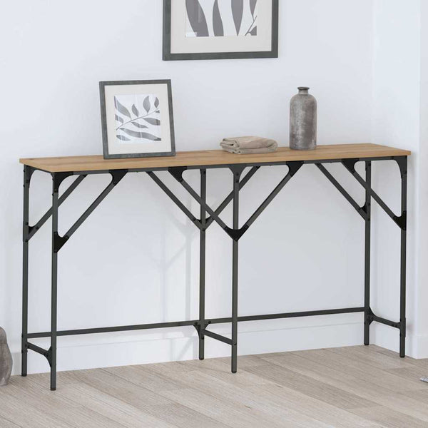  Minimalist Console Table Artisan oak Engineered wood - Space-Saving
