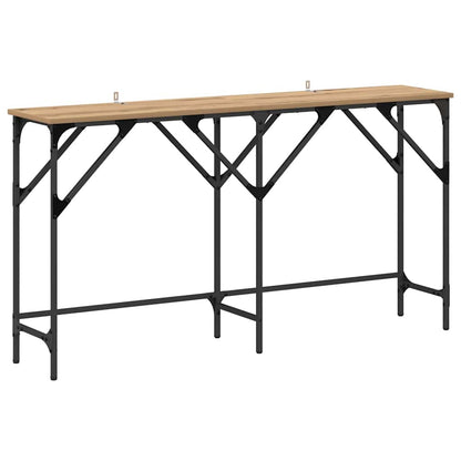 Minimalist Console Table Artisan oak Engineered wood - Space-Saving