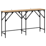 Minimalist Console Table Artisan oak Engineered wood - Space-Saving