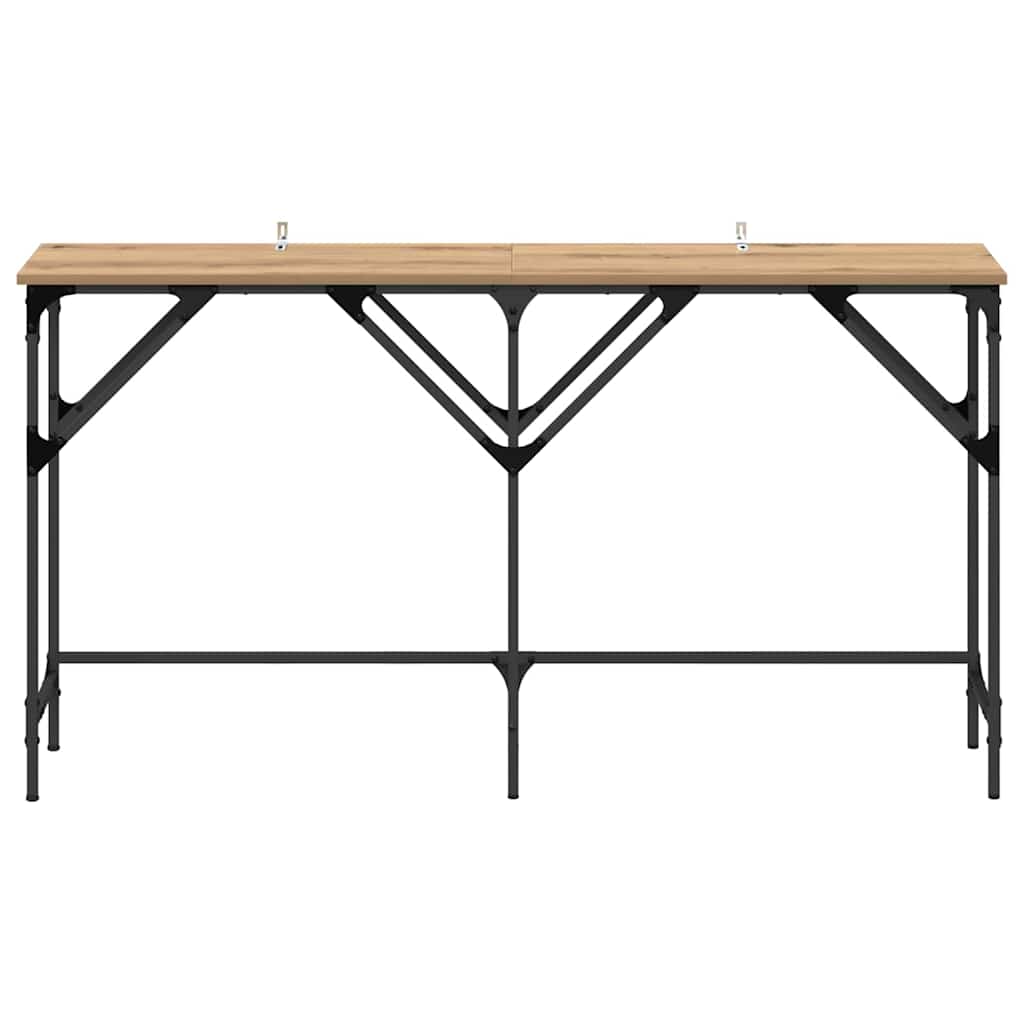 Minimalist Console Table Artisan oak Engineered wood - Space-Saving