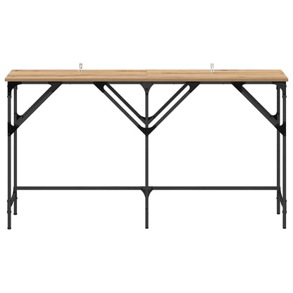 Minimalist Console Table Artisan oak Engineered wood - Space-Saving