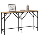 Minimalist Console Table Artisan oak Engineered wood - Space-Saving