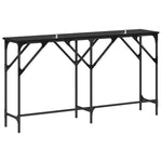 Luxury Console Table Black oak Engineered wood - High Quality Build