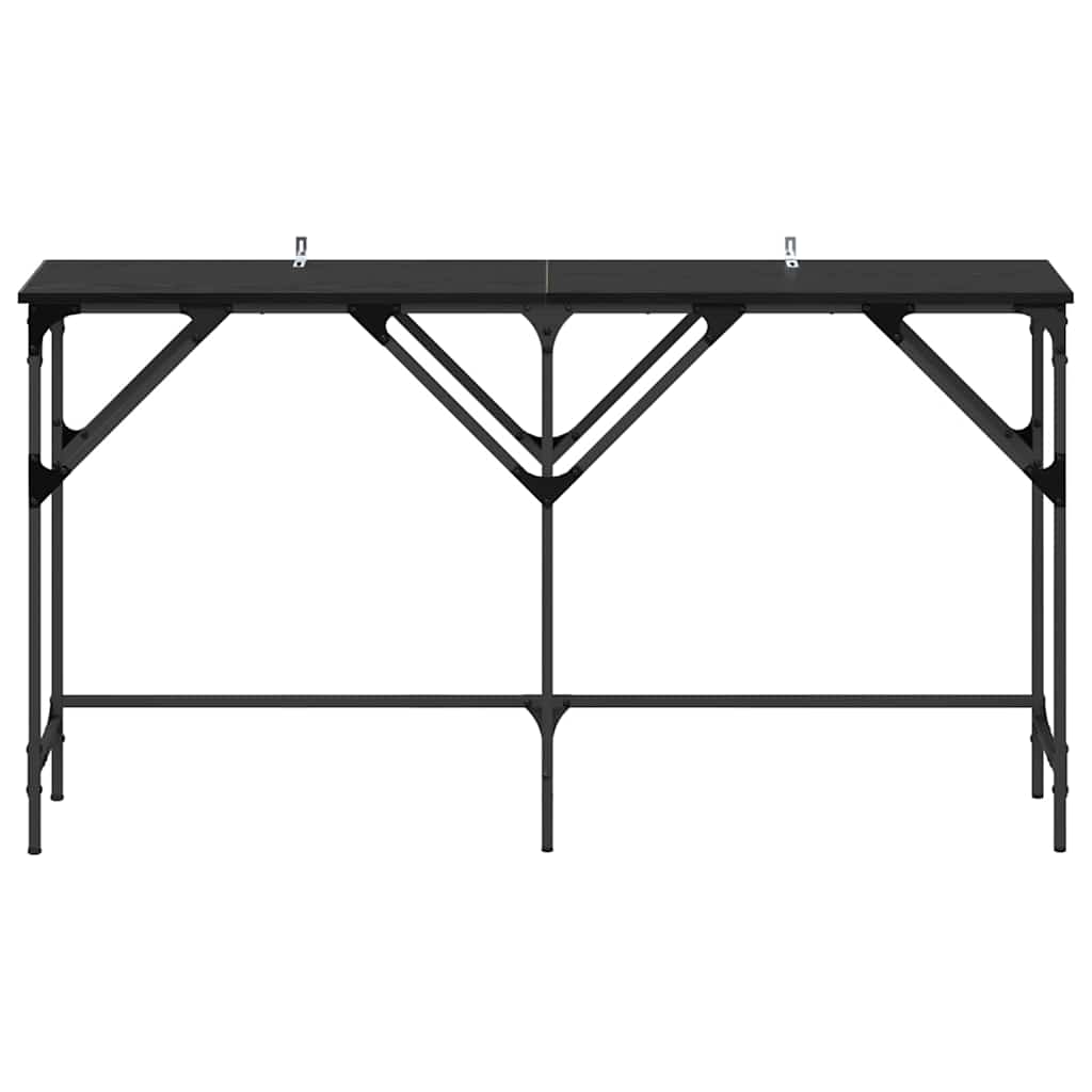 Luxury Console Table Black oak Engineered wood - High Quality Build