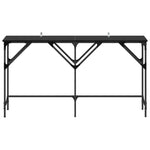 Luxury Console Table Black oak Engineered wood - High Quality Build