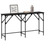 Luxury Console Table Black oak Engineered wood - High Quality Build