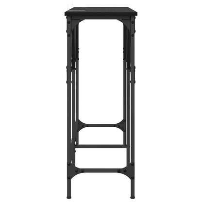 Luxury Console Table Black oak Engineered wood - High Quality Build