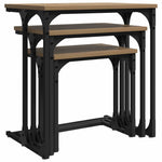 Stylish Nesting Coffee Table 3 pcs Artisan oak 50- High Quality