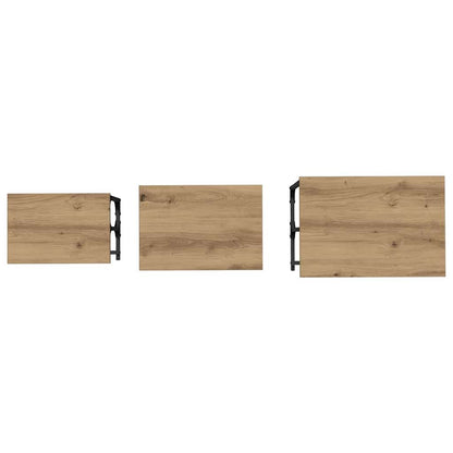 Stylish Nesting Coffee Table 3 pcs Artisan oak 50- High Quality