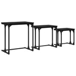 Modern Nesting Coffee Table 3 pcs Black oak 50- Sleek Modern Look