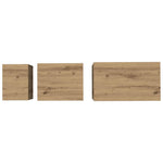 Compact Nesting Coffee Table 3 pcs Artisan oak - Durable