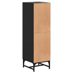 Versatile Highboard Black oak Engineered wood - High Quality Build